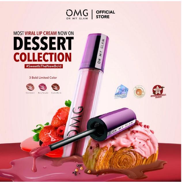 OMG Oh My Glam Matte Tahan Lama Kiss Lip Cream 3.5g Lip Cream Matte