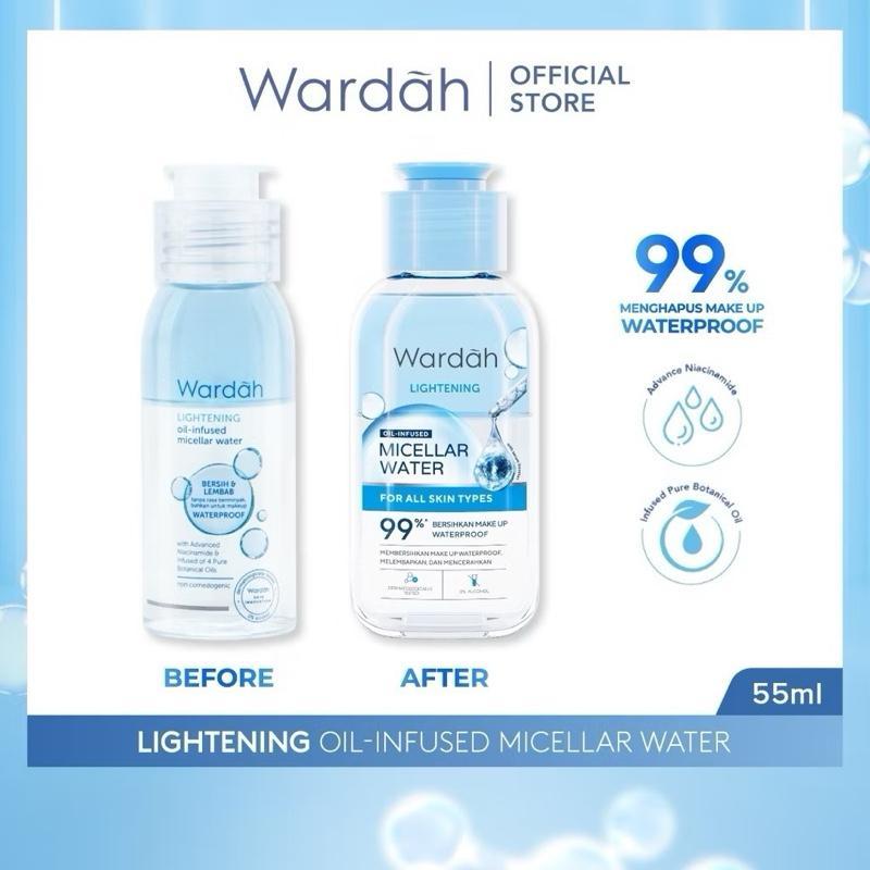 Wardah GlowClean Micellar Duo – Oil-Infused Brightening Cleanser (55mL & 105mL)