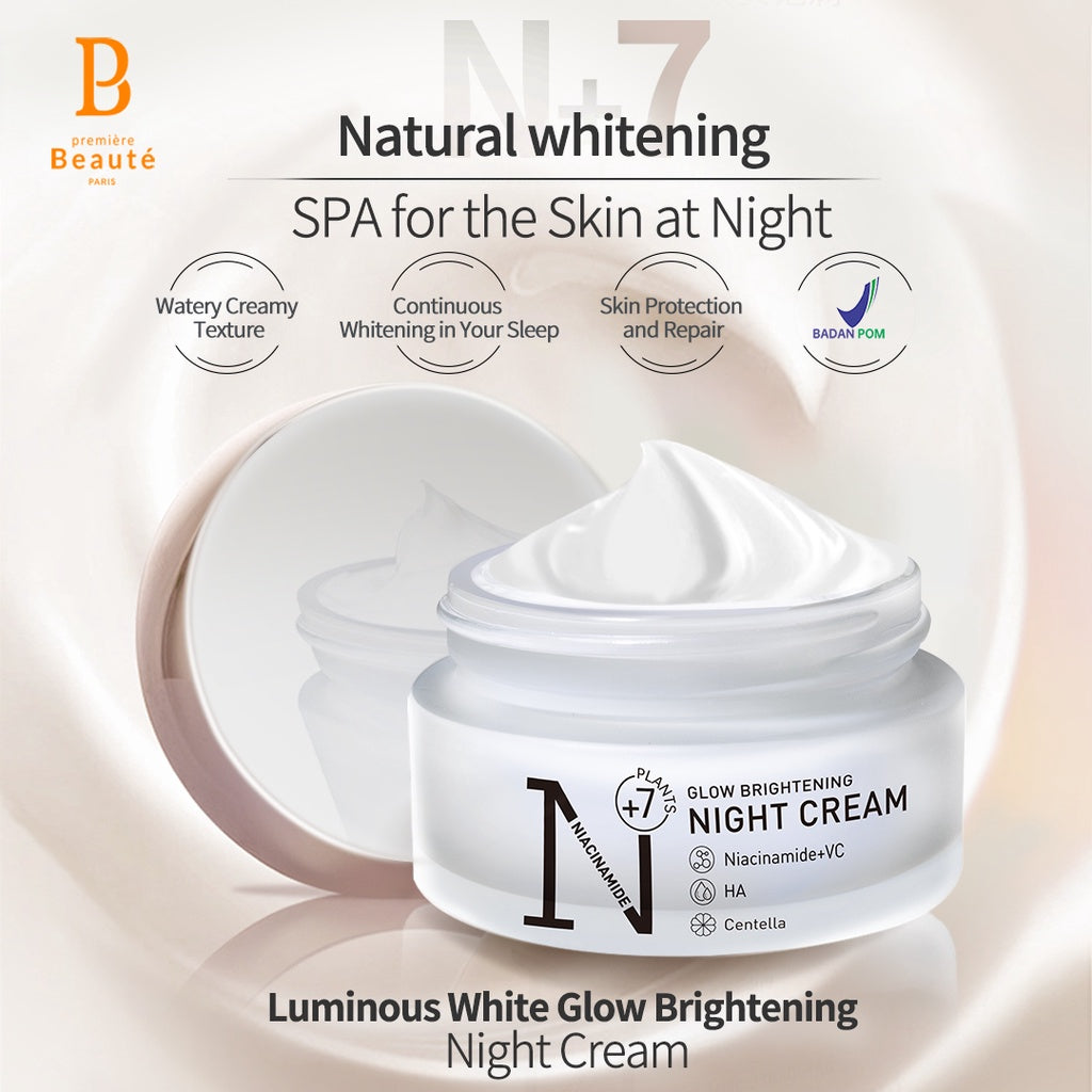 PREMIERE BEAUTE Day Cream Niacinamide Centella pelembab wajah White Glow Brightening 30g 20SPF PA+++ Cream Pemutih Wajah Calming Whitening Dark Spot Pelembab Wajah Pemutih Wajah Facial Moisturizer Brightening Gluta Lazy Cream