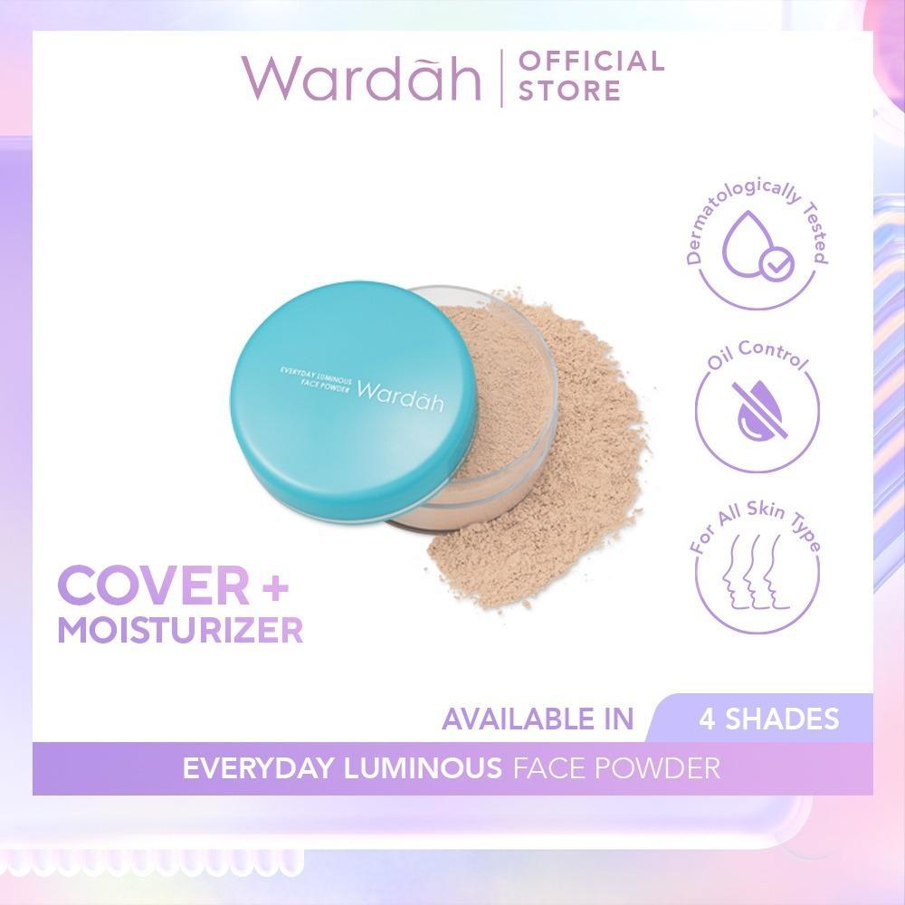 WARDAH Everyday Luminous Face Powder Make Up – Lightweight Loose Powder with Oil Control & Natural Moist Glow (30g)