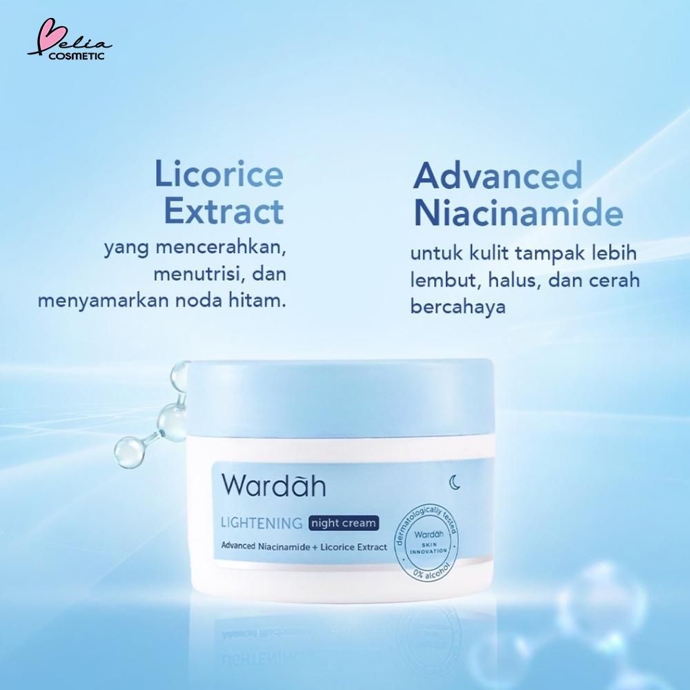 WARDAH Lightening Night Cream – Brightening Moisturizer | Niacinamide ADV | Night Repair