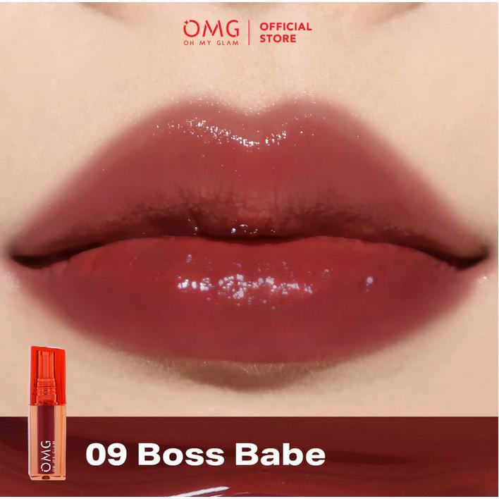 OMG Glassy Lip Tint 2g Moisturizing OH MY GLAM Lip Tint Warna Intense Tahan 12 Jam Skincare Infused