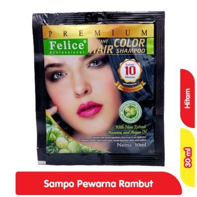 Felice Black Hair Color Shampoo 30ml – Instant Natural Black in 5 Minutes