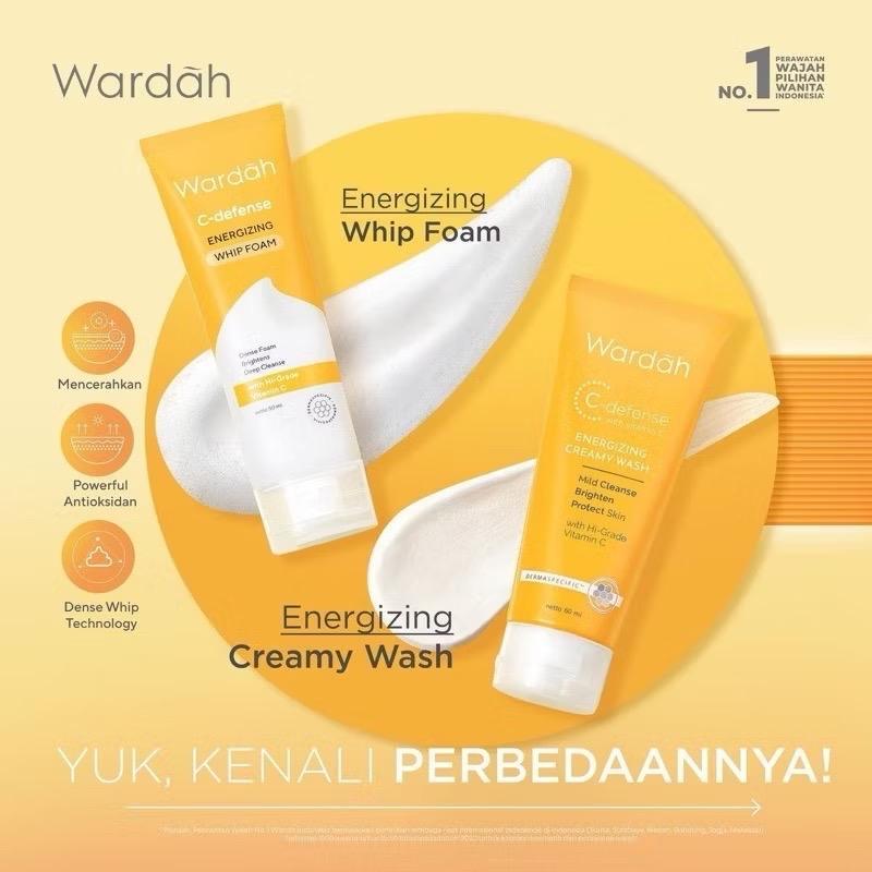 GlowBurst by Wardah | Vitamin C Face Wash 50ml / 100ml – Bright, Fresh, Energized!