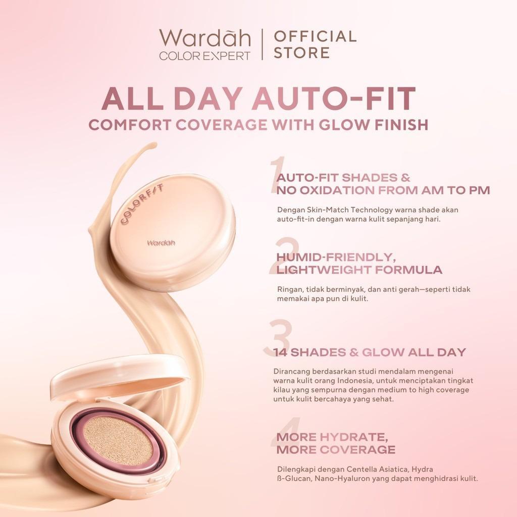 WARDAH Make Up Set – Colorfit Perfect Glow Cushion + Cream Blush for Radiant Skin & Natural Flushed Cheeks