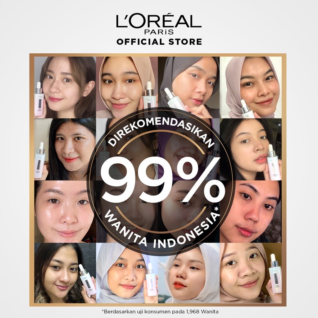 L’Oreal Paris Glycolic Bright Skincare Kit 3 Pcs 15ml – Serum, Day and Night Moisturizer AHA Glycolic Acid Peeling Brightening Untuk Melembabkan dan Mencerahkan Loreal