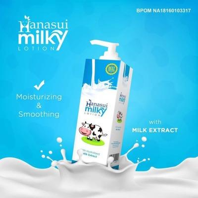 Hanasui Milky Body Lotion – 240ml | Nourishing Daily Moisturizer with Milk Extract for Soft, Bright Skin | Smooth Texture & Lightweight Formula