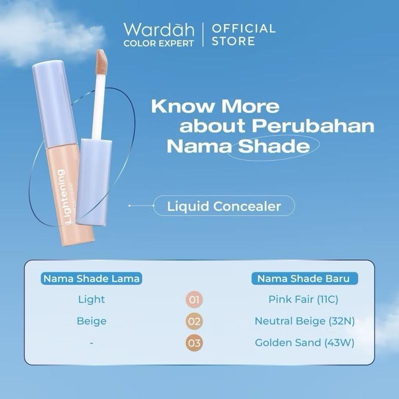 Wardah Lightening Liquid Concealer SPF 35+ | Weightless Medium-to-High Coverage with Niacinamide & Flawless Bright Finish