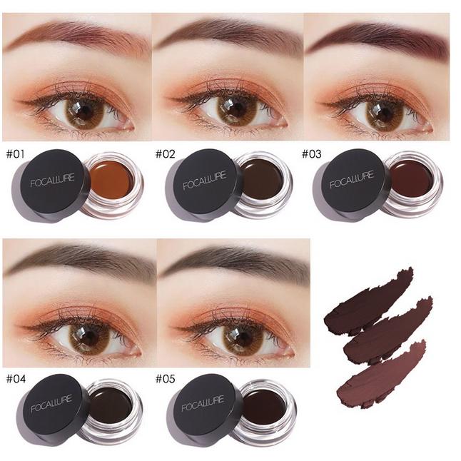 FOCALLURE Brow Cream Gel FA23 – Waterproof Eyebrow Pencil & Gel for Defined Brows
