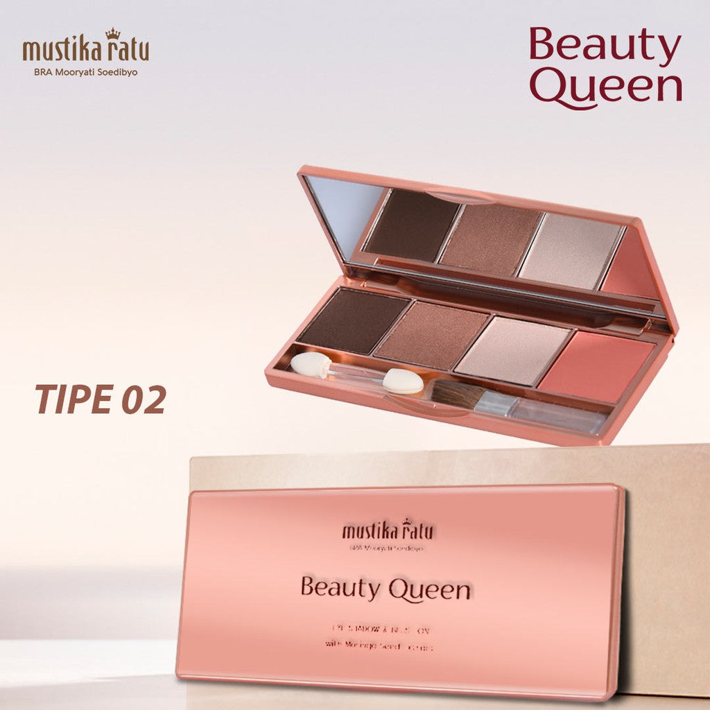 Beauty Queen Highly Pigmented Eye Shadow & Blush - 02 Mustika Ratu