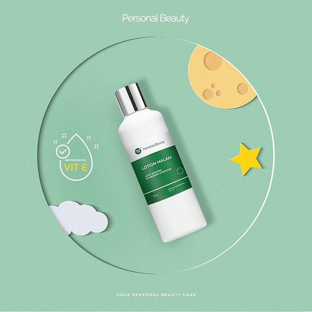 Personal Beauty Lotion Malam Moist Booster Nourishing Hydration Pelembab Kulit Badan