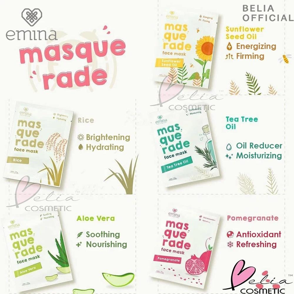 Emina Masquerade Glow Sheet Mask 23g | Natural Extract Face Mask | Hydrating & Refreshing