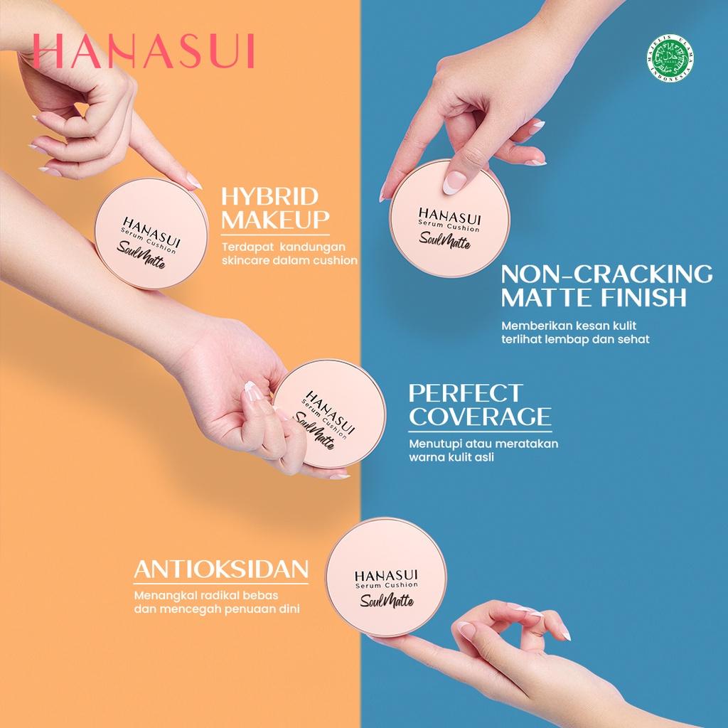 Hanasui SoulMatte Serum Cushion 15g - Perfect Coverage & Radiant Finish Makeup Product