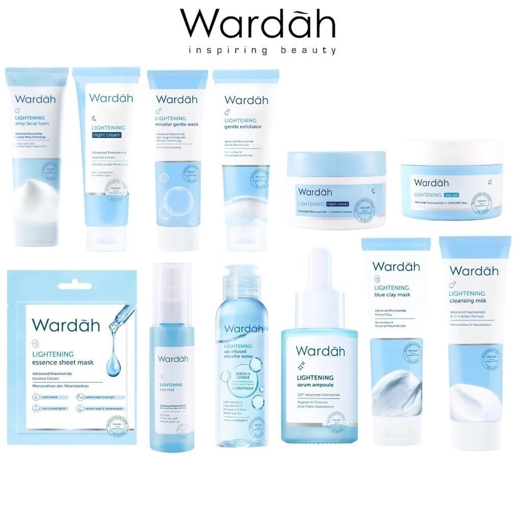 Wardah Lightening Face SERIES | Serum - Face Toner - Whip Facial - Micellar Gentle Wash | Tnt Beauty