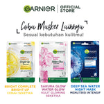 GARNIER Hyaluron Hydrating Skin Barrier Serum Masker Wajah Sakura Glow 10 Pcs Lebih Hemat skincare