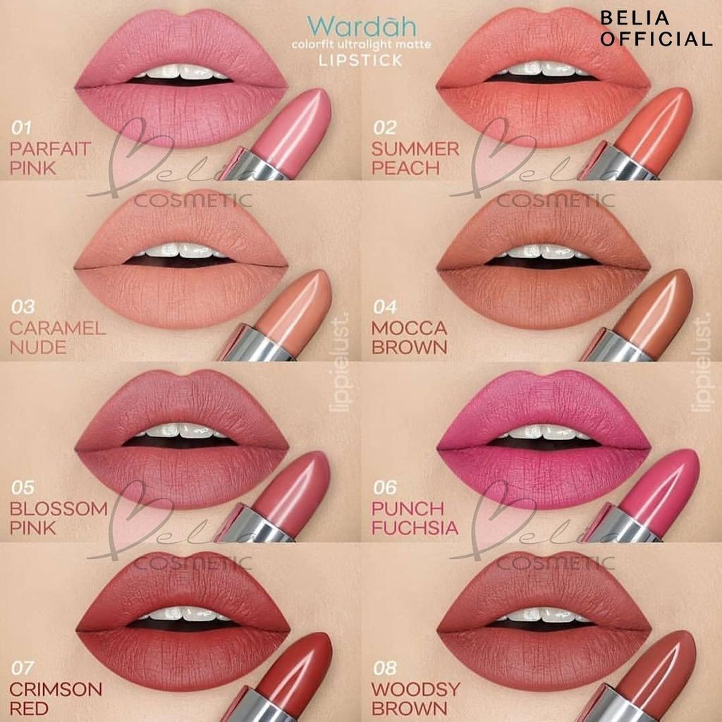 Wardah Colorfit Ultralight Matte Lipstick - Ultra Lightweight Soft Powdery Texture Comfort Matte Finish Non-Drying Formula 3.6g