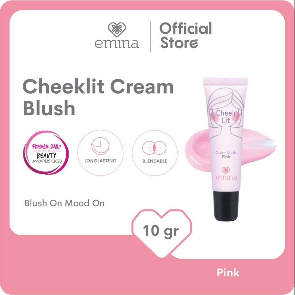 Emina Cheek Lit Cream Blush 10ml – Long-Lasting Natural Glow Liquid Blusher for a Flushed Look