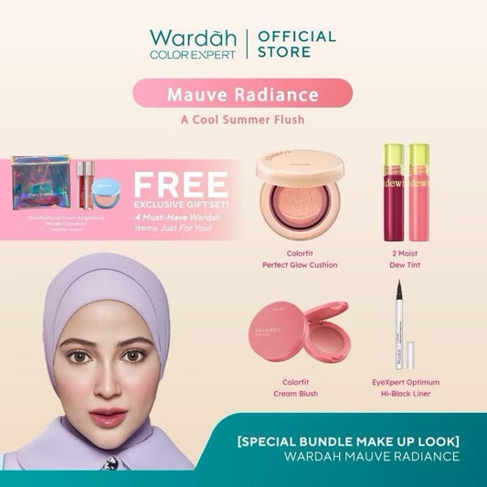 WARDAH Mauve Radiance Full Makeup Set – Cool Summer Glow & Long-Lasting Finish