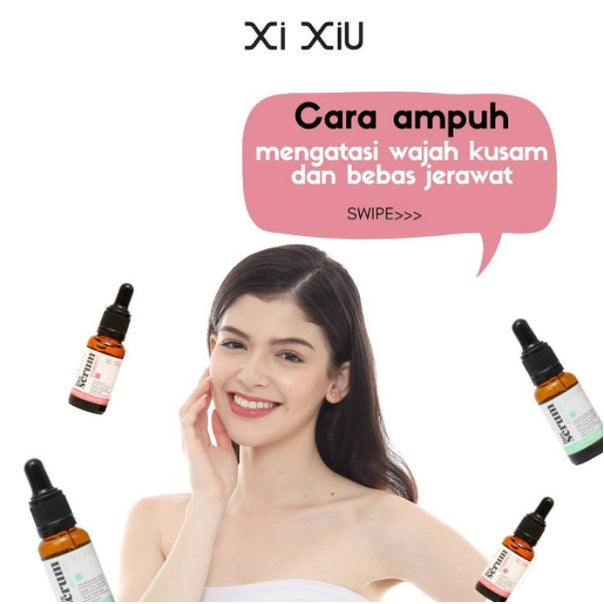 XI XIU Face Serum Vitamin C | Anti Acne | Whitening Gold 20ml Serum Wajah Anti Jerawat
