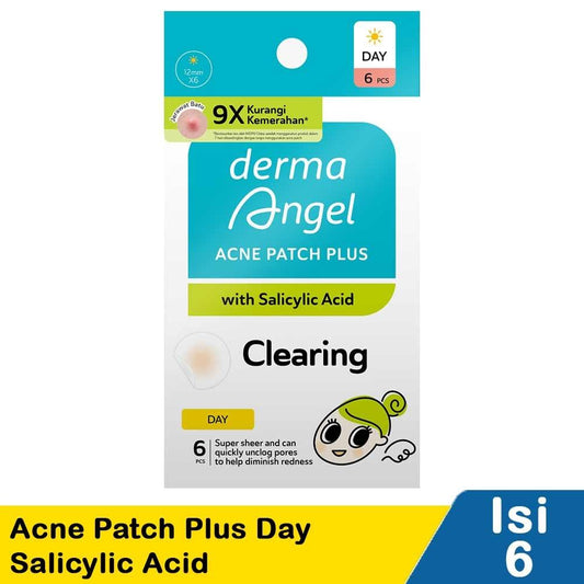 Derma Angel Acne Patch Plus Day 6’s – Invisible Pimple Patch with Salicylic Acid for All-Day Protection ️