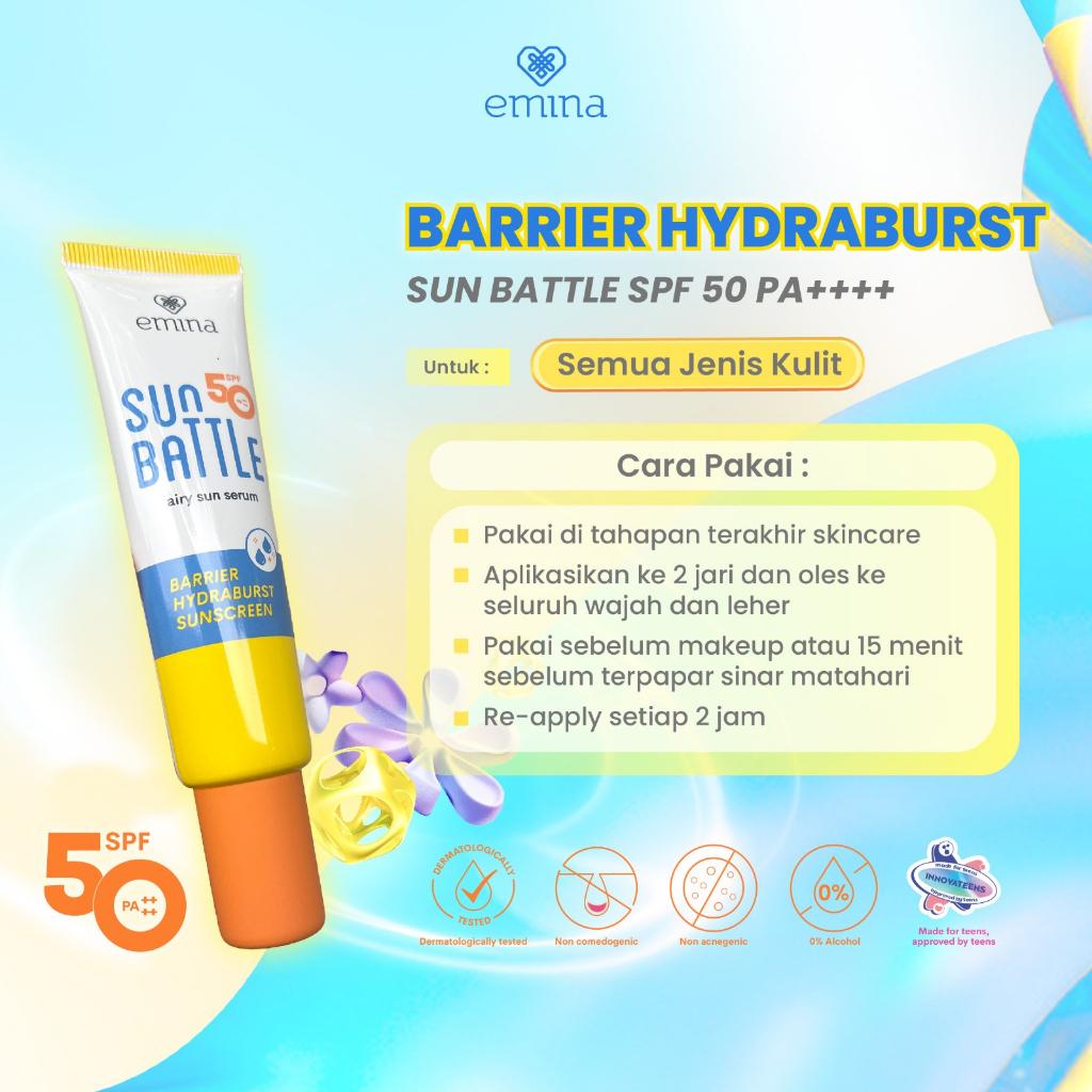Emina Sun Protection & Sun Battle SPF Series | SPF 30 / SPF 45 / SPF 50 PA+++ | Serba Ada