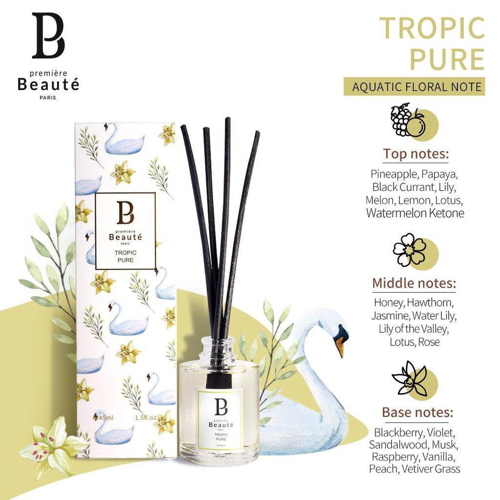 PREMIERE BEAUTE Aromatic Rattan Reed Diffuser oil Aromatherapy Replenisher Pewangi Pengharum Ruangan