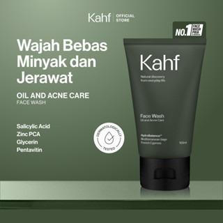 Kahf Face Wash Oil and Acne Care - Anti-Acne & Oil Control for Men with Salicylic Acid Zinc PCA Glycolic Acid & Pentaspan 100ml