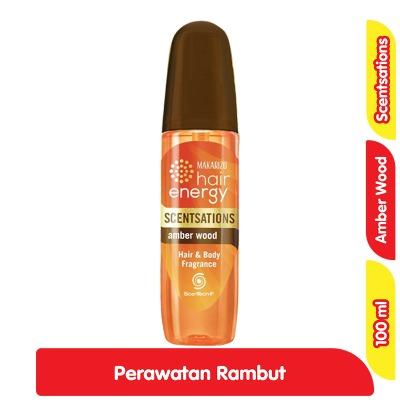 Makarizo Hair Energy Scentsations Hair Fragrance Amber Wood 100ml – Long-Lasting Hair Perfume with Elegant Woody Aroma