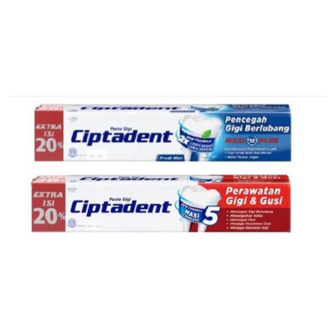 Ciptadent Pasta Gigi 75 gr MAXI COMPLETE ORI / FRESH MINT / COOL MINT