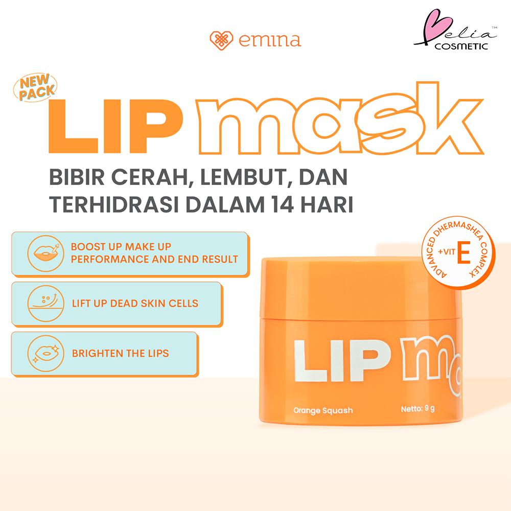EMINA Lip Mask & Watercolor Lip Serum | Overnight Care & Lip Tint Serum | Serba Ada