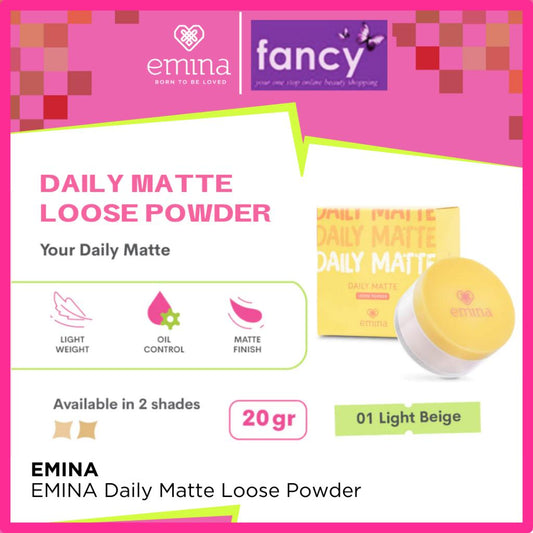 Emina Daily Matte Loose Powder 20 g - Bedak Tabur Ringan