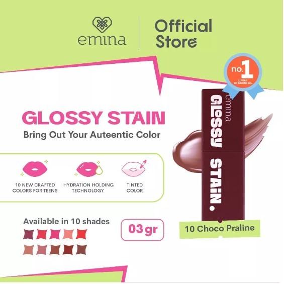 EMINA - Glossy Stain Lip Tint | Lightweight Long Lasting Lip Stain