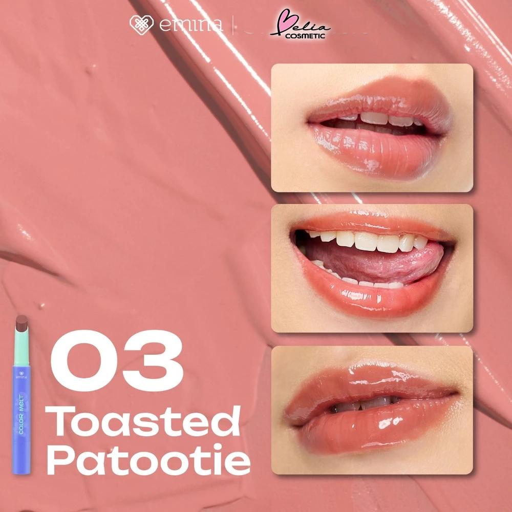 Emina Hyalupeptide Glow Balm | Color-Melt Tinted Lip Balm | Hydrates & Brightens Lips