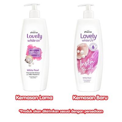 Emeron Lovely White UV Insta Bright Body Lotion – White Pearl 500ml | Instant Brightening Glow with UV Protection | Deep Hydration for Smooth, Radiant Skin