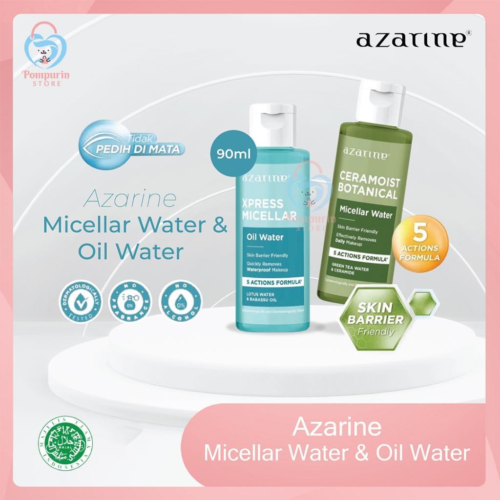 Azarine Micellar Cleansing Series Xpress Oil Water & Ceramoist Botanical Micellar Water 90ml Skin Barrier Friendly Formula