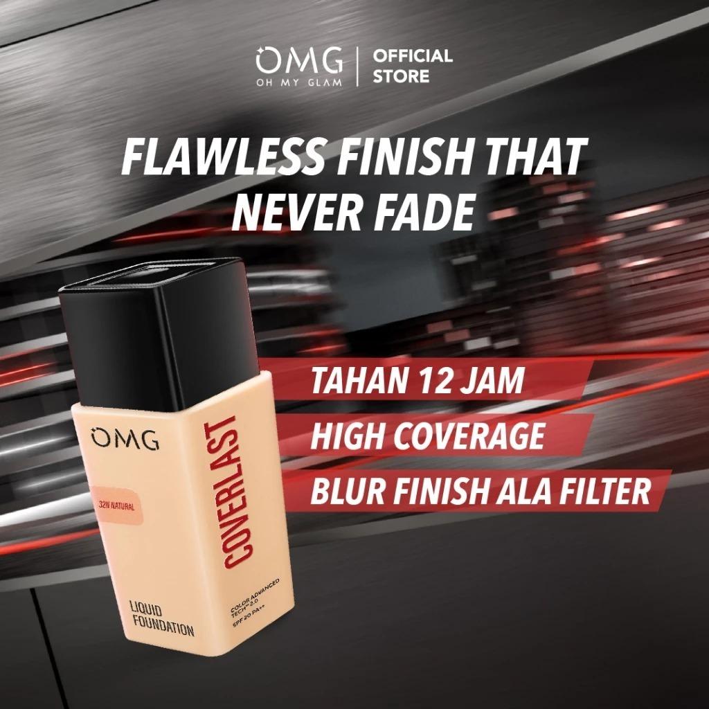 OMG Coverlast Liquid FOUNDATION Alas Bedak Oh My Glam