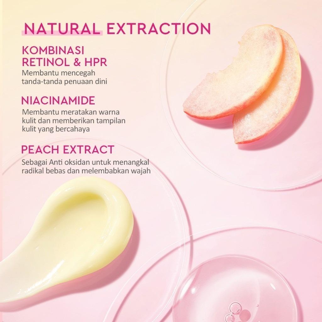 Glad2Glow Retinol Moisturizer Peach 30g | Smooth, Firm & Glow with Gentle Retinol Care