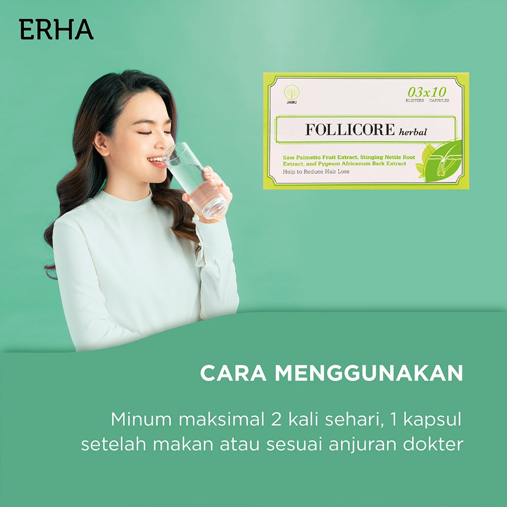ERHA Follicore 30 caps - Suplemen Rambut Rontok