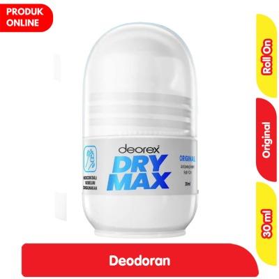 Deorex DryMax Deodorant Roll-On Original – 30ml | Dual Action Sweat & Odor Control | Fragrance-Free, Alcohol-Free & Long-Lasting Protection