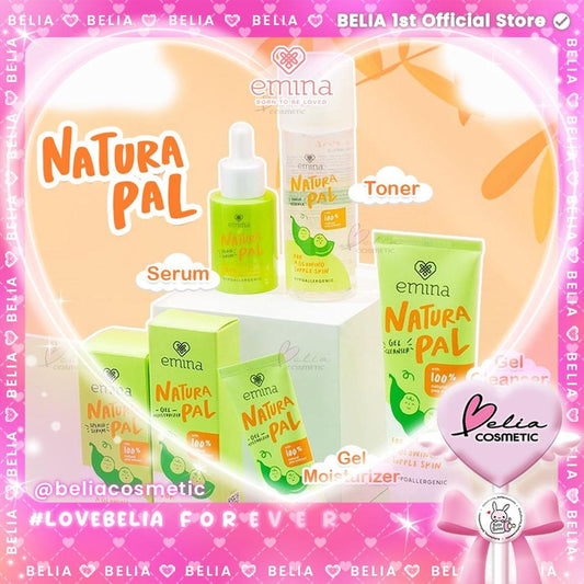 Emina Natura Pal Toner Essence | Serum | Gel Cleanser | Gel Moisturizer – Skincare Routine by Serba Ada
