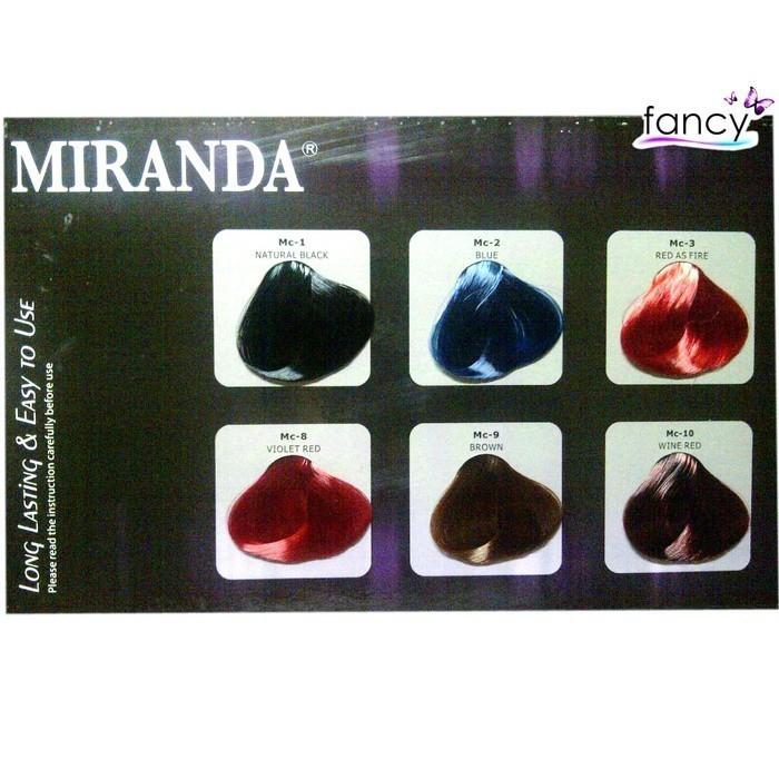 Miranda Hair Color Cat Rambut - Warna Cepat Masuk, Long Lasting & Shine