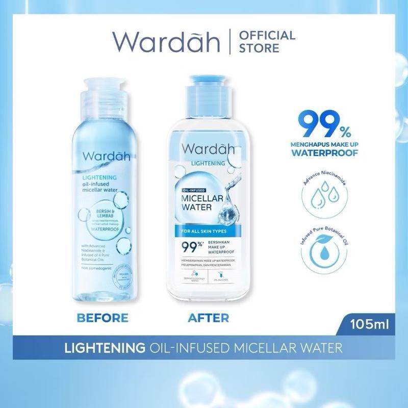 Wardah GlowClean Micellar Duo – Oil-Infused Brightening Cleanser (55mL & 105mL)