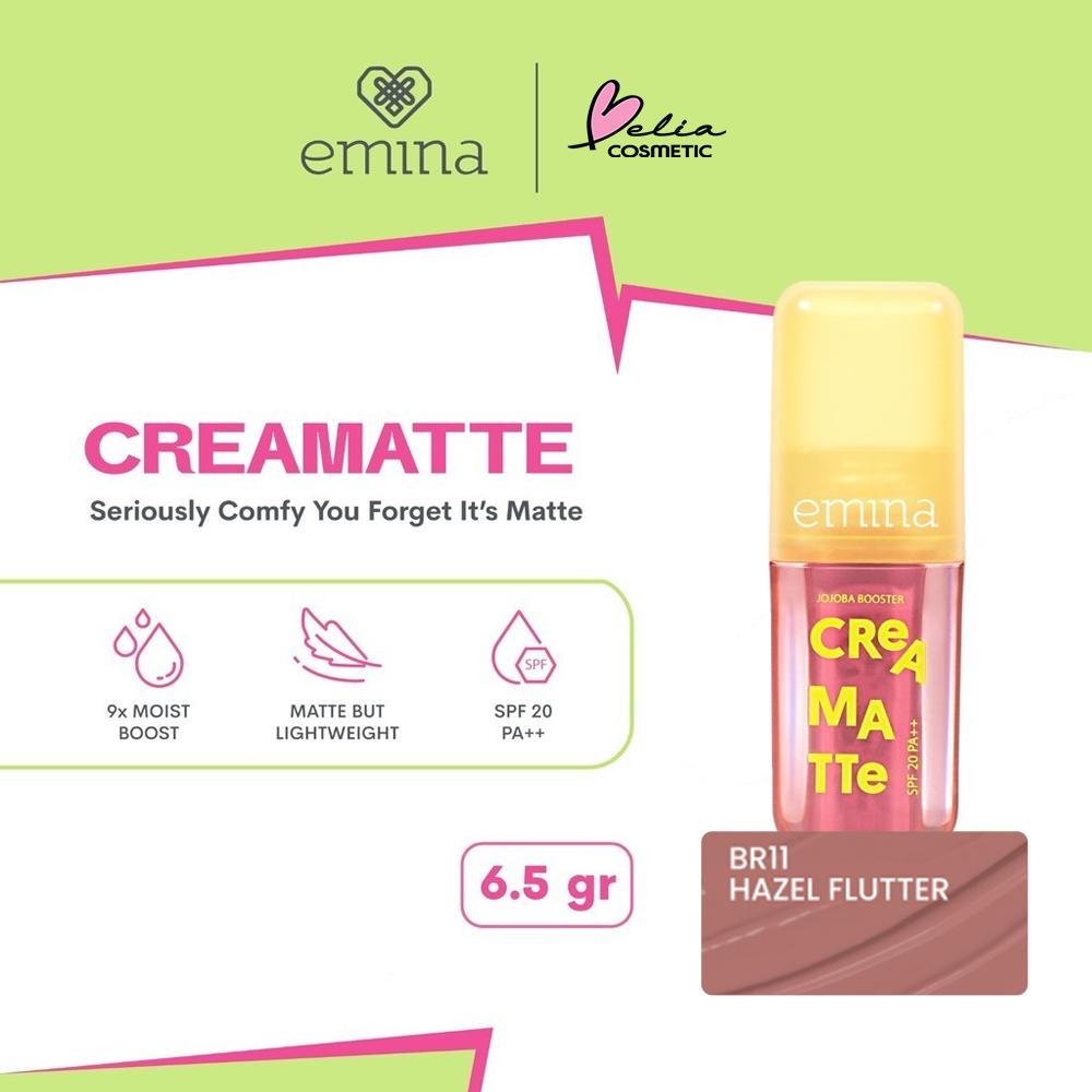 Emina Creamatte Lip Cream 1–19 | Soft Matte Finish | Lightweight & Long-Lasting Lip Cream | Serba Ada!