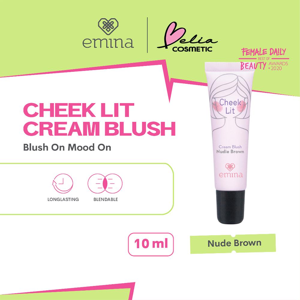 Emina Cheek Lit Cream Blush | Long-Lasting Natural Glow | 10mL