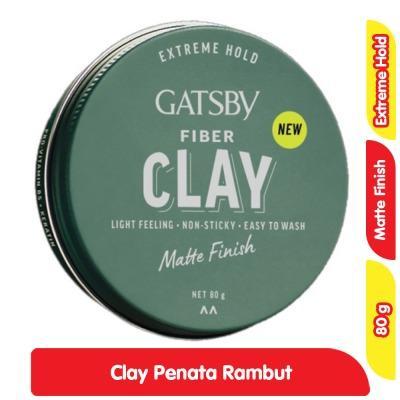Gatsby Fiber Clay Matte Hair Wax – Strong Hold, Natural Finish, 80g