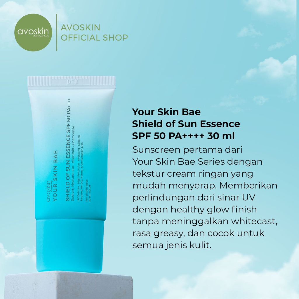 Sunscreen Avoskin Your Skin Bae Shield of Sun SPF 50 PA++++ 30ml