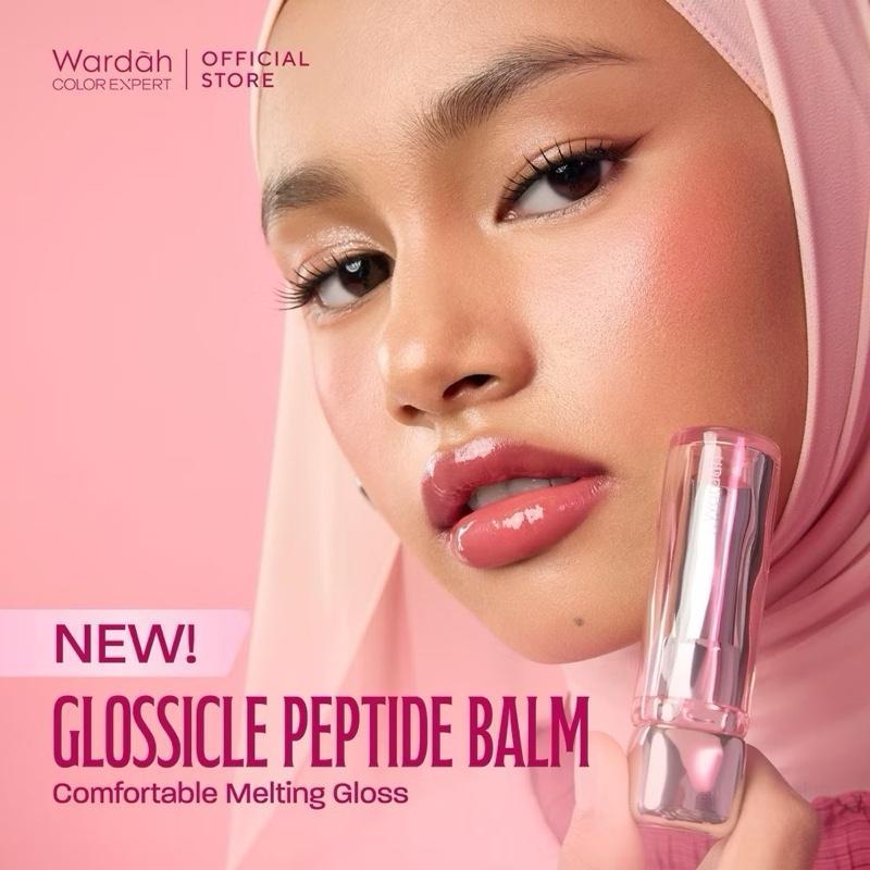 Wardah Glossicle Peptide Balm – Ultra Glossy Tint & Lip Barrier Boost