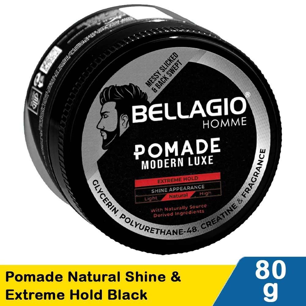 Bellagio Homme Pomade – Strong Hold, Sleek Style | Classic Men’s Hair Pomade with Lasting Shine