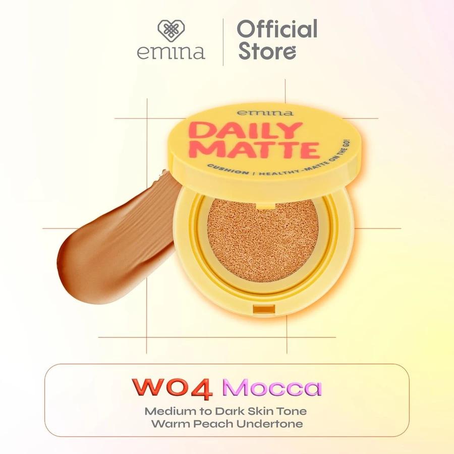 Emina Daily Matte Cushion 15g - Oil Control Cushion with SPF 25 PA++ Long Lasting 8 Hours Matte Finish