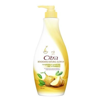 Citra Natural Glow UV Body Lotion Bengkoang – Pump 380ml | Brightening Body Moisturizer with Natural Yam Bean Extract & UV Protection | Soft, Glowing Skin Every Day